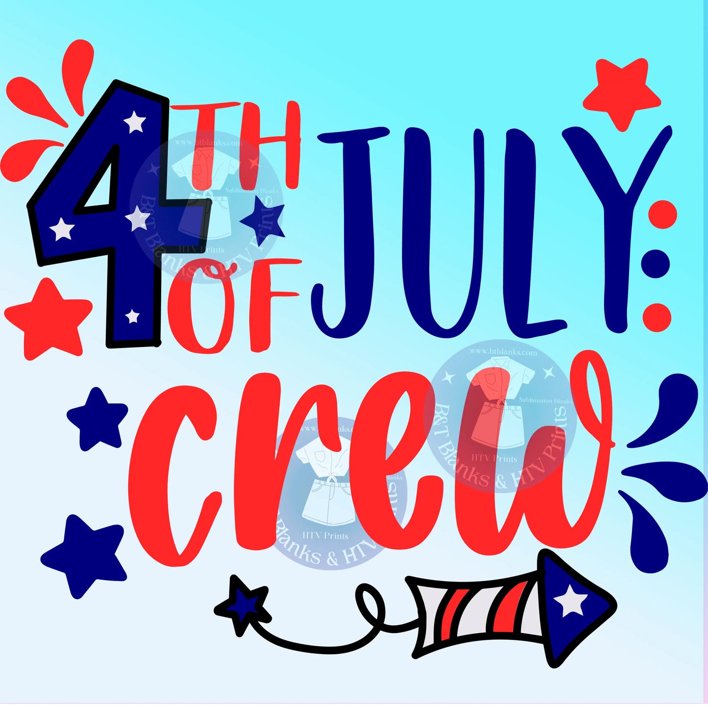 4th of July Crew HTV Transfer