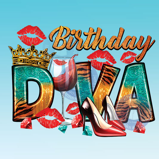 Birthday Diva HTV Transfer