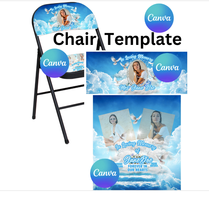 Editable Memorial Chair Template