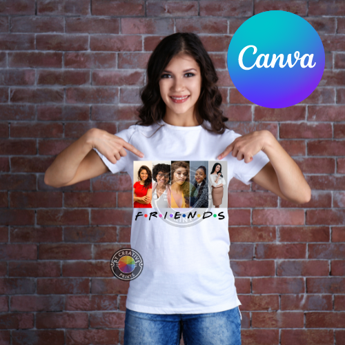 Friends Canva Editable Template