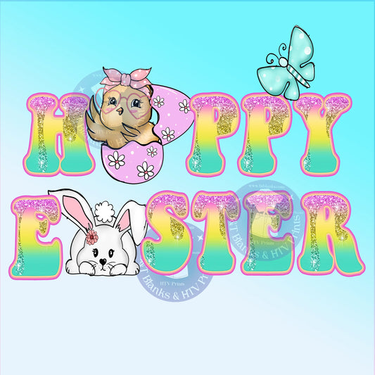 Happy Easter HTV Transfer