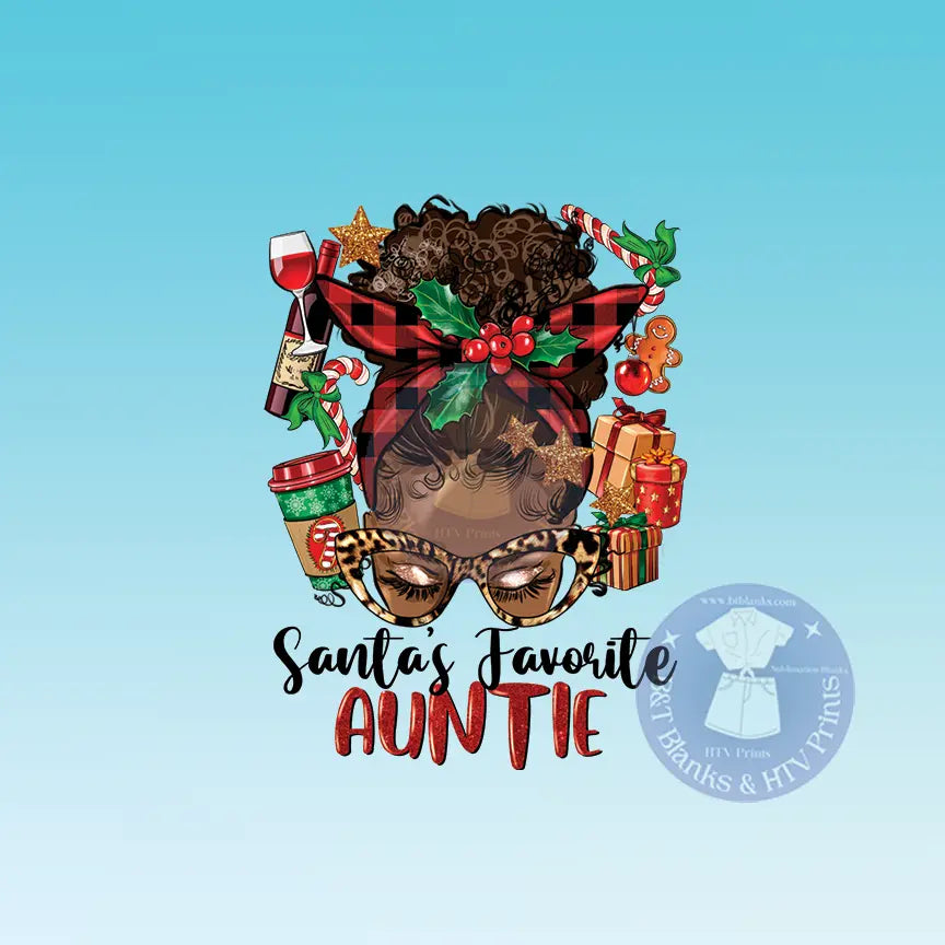 Santa Favorite Auntie HTV Transfer