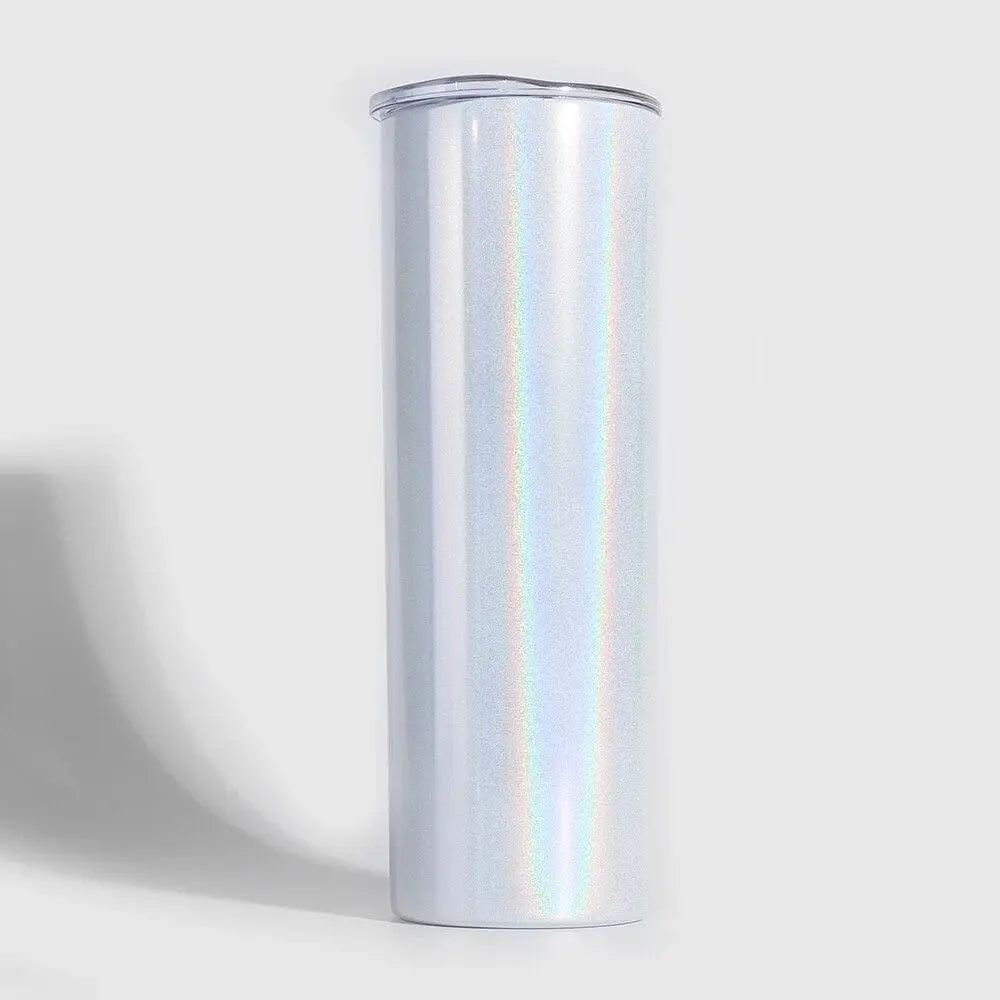 Sublimation Blank Glitter Tumbler 20oz white