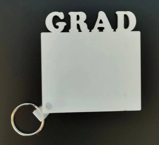 Sublimation Blank Grad Key Chain