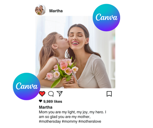 Editable Mom Photo IG Template